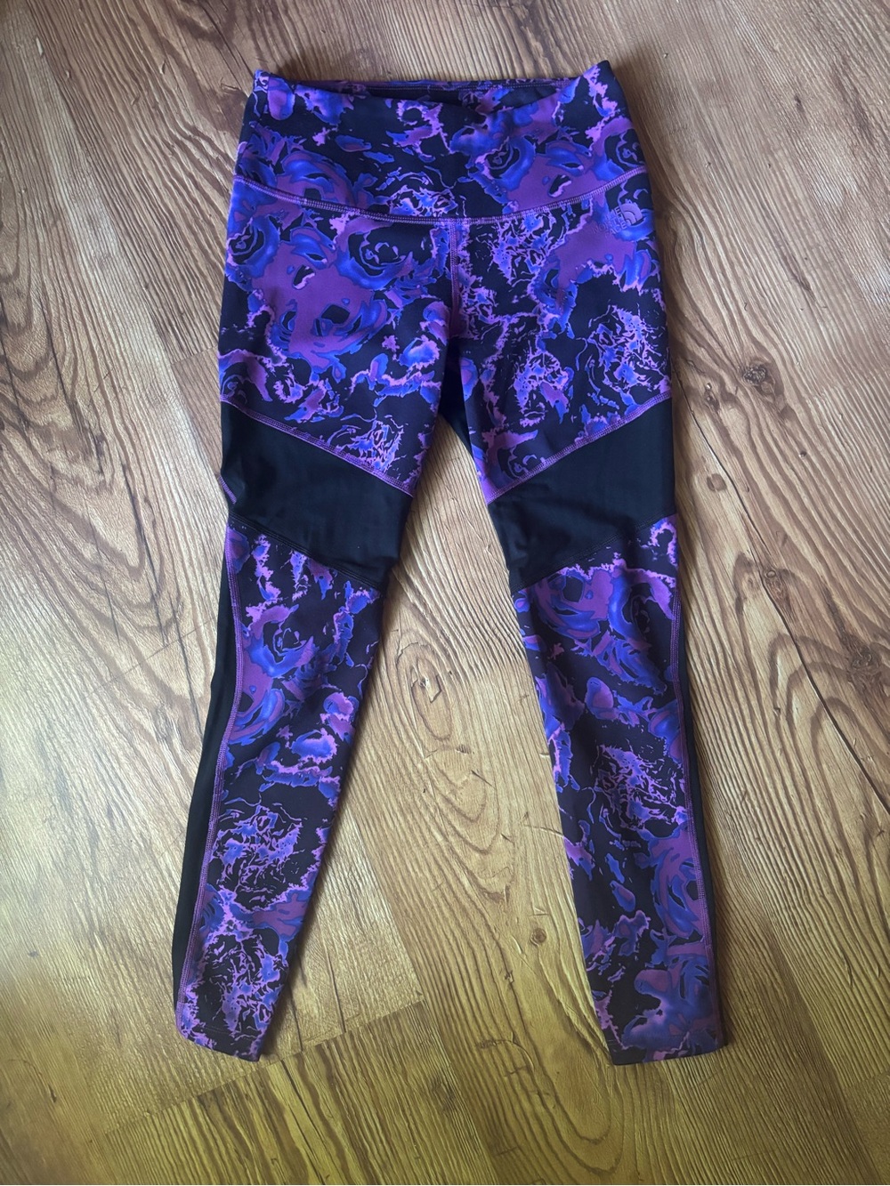 The North Face Purple & Black Printed High-Waist Leggings